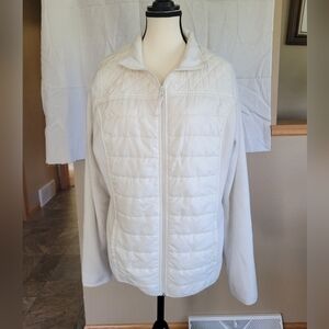 Made for Life off white soft lightweight fall jacket L